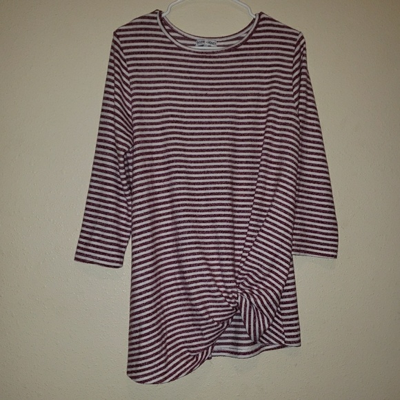 Fleece Sweater knot top size L - Picture 1 of 4